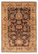 Bordered  Traditional Brown Area rug 3x5 Indian Hand-knotted 373989