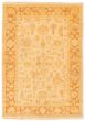 Bordered  Traditional Ivory Area rug 3x5 Turkish Hand-knotted 374002