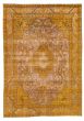 Carved  Transitional Orange Area rug 6x9 Turkish Hand-knotted 374247