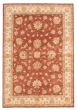 Bordered  Traditional Brown Area rug 5x8 Pakistani Hand-knotted 374591