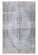 Overdyed  Transitional Blue Area rug 5x8 Turkish Hand-knotted 374727
