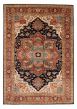 Bordered  Traditional Blue Area rug 10x14 Indian Hand-knotted 377321