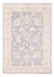 Bordered  Traditional Grey Area rug 5x8 Indian Hand-knotted 377623