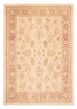 Bordered  Traditional Ivory Area rug 9x12 Afghan Hand-knotted 378848