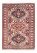 Bordered  Geometric Brown Area rug 4x6 Persian Hand-knotted 382257