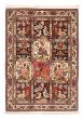 Bordered  Traditional Brown Area rug 3x5 Persian Hand-knotted 382499