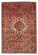 Bordered  Traditional Brown Area rug 6x9 Persian Hand-knotted 385012