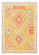 Flat-weaves & Kilims  Geometric Orange Area rug 3x5 Turkish Flat-Weave 389473