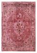 Carved  Transitional Pink Area rug 5x8 Turkish Hand-knotted 390913