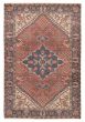 Traditional  Vintage/Distressed Brown Area rug 4x6 Turkish Hand-knotted 392500