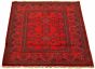 Bordered  Tribal Red Area rug 3x5 Afghan Hand-knotted 330279