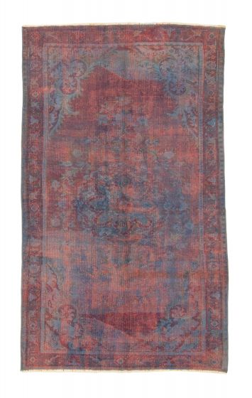 Bordered  Transitional  Area rug 5x8 Turkish Hand-knotted 327645