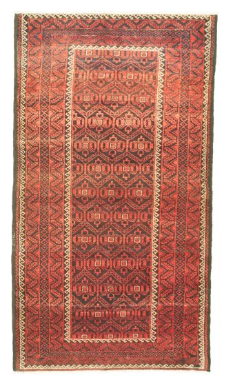 Bordered  Tribal Brown Area rug Unique Turkish Hand-knotted 318870