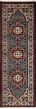 Geometric  Traditional Grey Runner rug 8-ft-runner Indian Hand-knotted 243572