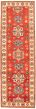 Bordered  Traditional Red Runner rug 10-ft-runner Afghan Hand-knotted 325382