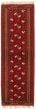 Bordered  Tribal Red Runner rug 6-ft-runner Turkmenistan Hand-knotted 333397
