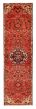 Bordered  Traditional Red Runner rug 9-ft-runner Persian Hand-knotted 352211