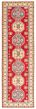 Bordered  Traditional Red Runner rug 10-ft-runner Afghan Hand-knotted 359438