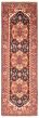 Bordered  Traditional Blue Runner rug 8-ft-runner Indian Hand-knotted 369698