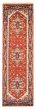 Bordered  Traditional Red Runner rug 8-ft-runner Indian Hand-knotted 370043