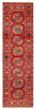 Geometric  Transitional Red Runner rug 10-ft-runner Afghan Hand-knotted 390369