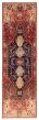 Tribal  Vintage/Distressed Red Runner rug 10-ft-runner Turkish Hand-knotted 393149