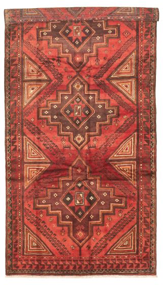 Bordered  Tribal Brown Area rug Unique Turkish Hand-knotted 318010
