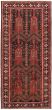 Bordered  Tribal Black Area rug Unique Turkish Hand-knotted 333919