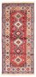 Bordered  Traditional Red Runner rug 6-ft-runner Persian Hand-knotted 373536