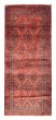 Bordered  Traditional Black Runner rug 5-ft-runner Afghan Hand-knotted 380261