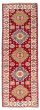 Bordered  Traditional Red Runner rug 8-ft-runner Indian Hand-knotted 363189