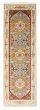 Bordered  Traditional Grey Runner rug 8-ft-runner Indian Hand-knotted 377338
