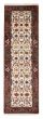 Bordered  Traditional Ivory Runner rug 8-ft-runner Indian Hand-knotted 377946