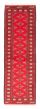 Bordered  Tribal Red Runner rug 6-ft-runner Persian Hand-knotted 382335