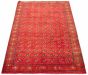 Bordered  Tribal Red Area rug 6x9 Russia Hand-knotted 319598