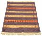 Turkish Ottoman Kashkoli 3'2" x 4'7" Flat-Weave Wool Tapestry Kilim 