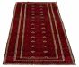 Afghan Baluch 4'9" x 9'6" Hand-knotted Wool Rug 