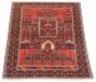Afghan Royal Baluch 2'11" x 5'1" Hand-knotted Wool Rug 