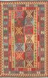 Traditional Red Area rug 5x8 Turkish Flat-weave 216023