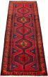Bordered  Traditional Red Runner rug 9-ft-runner Persian Hand-knotted 303493
