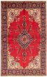Bordered  Traditional Red Area rug 6x9 Persian Hand-knotted 323021