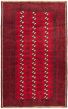 Bordered  Tribal Red Area rug 4x6 Afghan Hand-knotted 333908