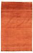 Gabbeh  Tribal Brown Area rug 5x8 Pakistani Hand-knotted 339707