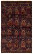 Bordered  Tribal Blue Area rug 3x5 Afghan Hand-knotted 357457