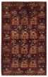 Bordered  Tribal Blue Area rug 3x5 Afghan Hand-knotted 357468