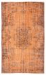 Bordered  Transitional Orange Area rug 5x8 Turkish Hand-knotted 361138