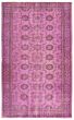 Bordered  Transitional Purple Area rug 6x9 Turkish Hand-knotted 361380