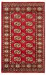 Bordered  Tribal Red Area rug 3x5 Pakistani Hand-knotted 361505