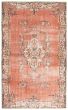 Bordered  Transitional Pink Area rug 6x9 Turkish Hand-knotted 362861