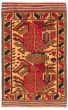 Bordered  Tribal Brown Area rug 3x5 Afghan Hand-knotted 365677